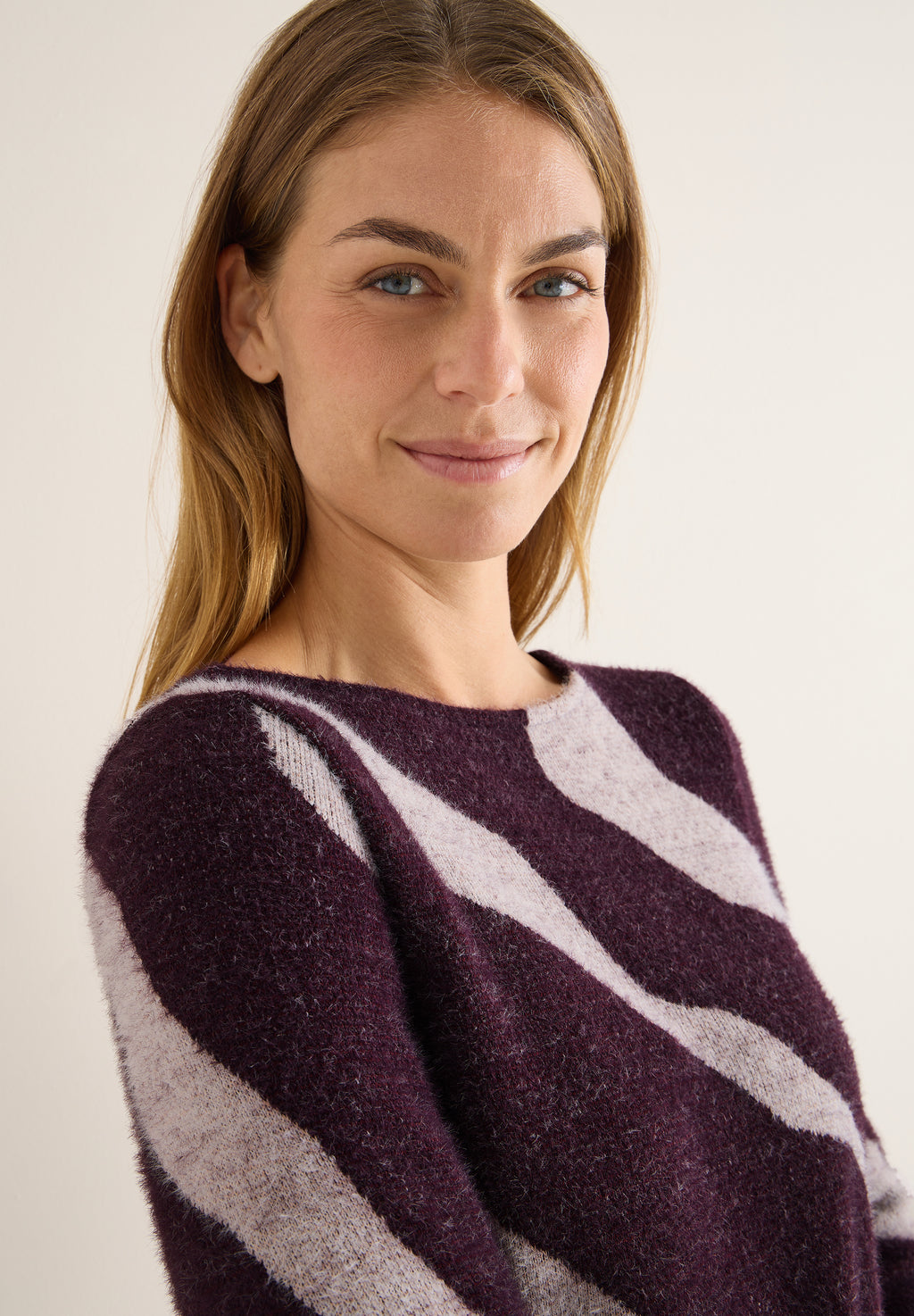 Gemustertes Federgarn Shirt