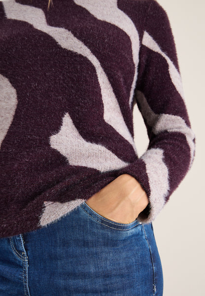 Gemustertes Federgarn Shirt