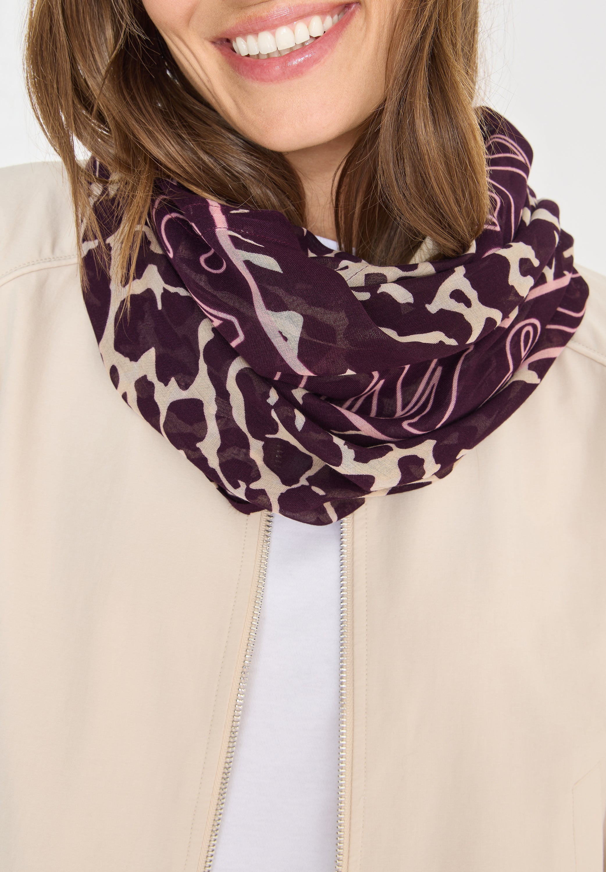 Gemusterter Loop Schal