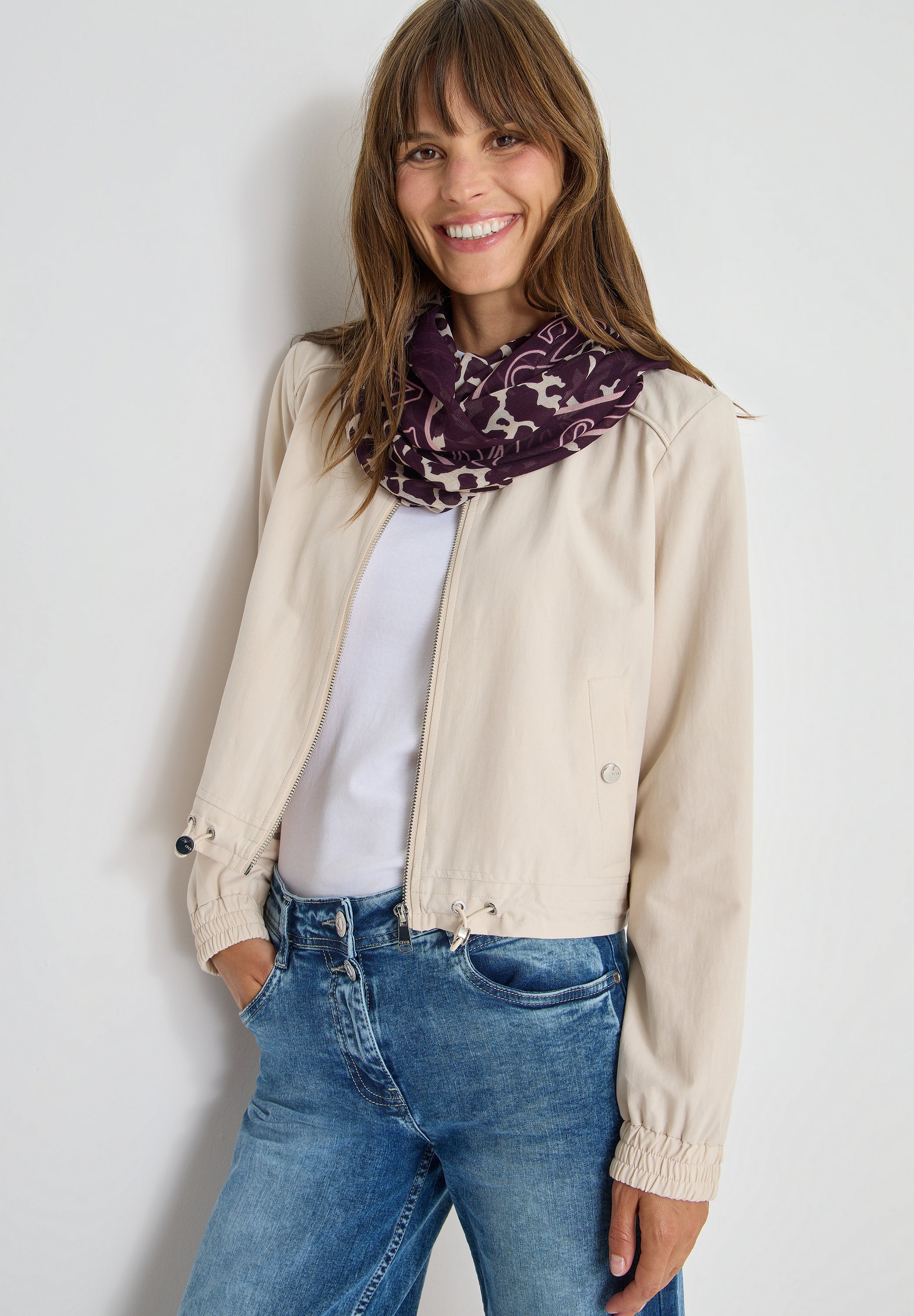 Gemusterter Loop Schal