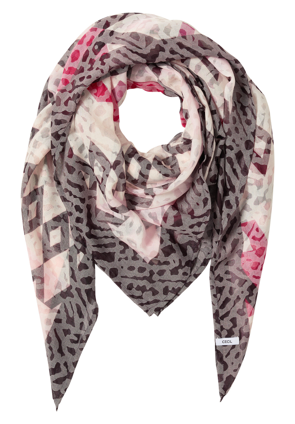 Tuch mit Ausbrennermuster