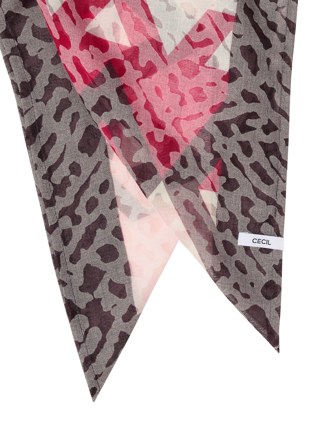 Tuch mit Ausbrennermuster