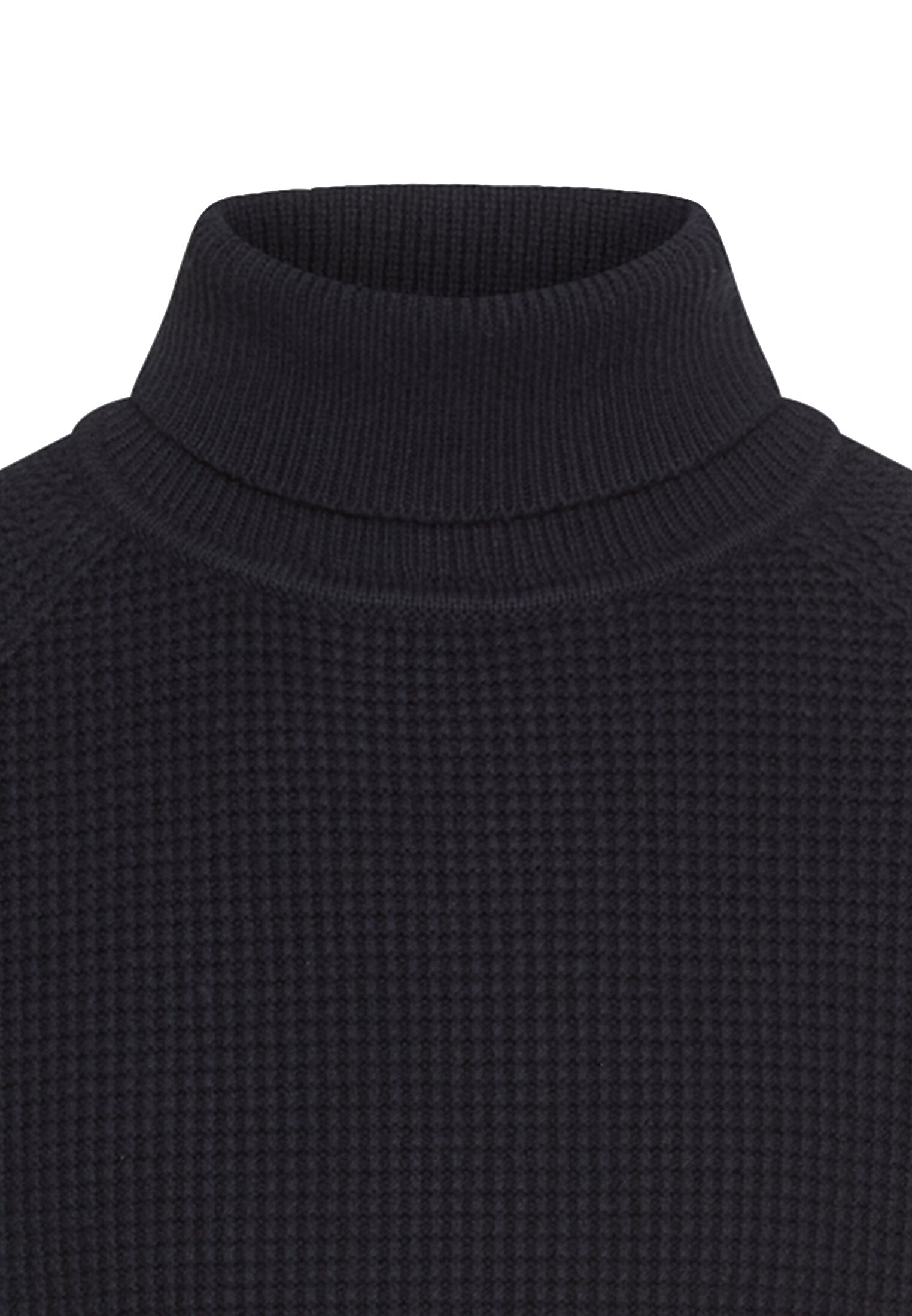 Strickpullover mit Stehkragen