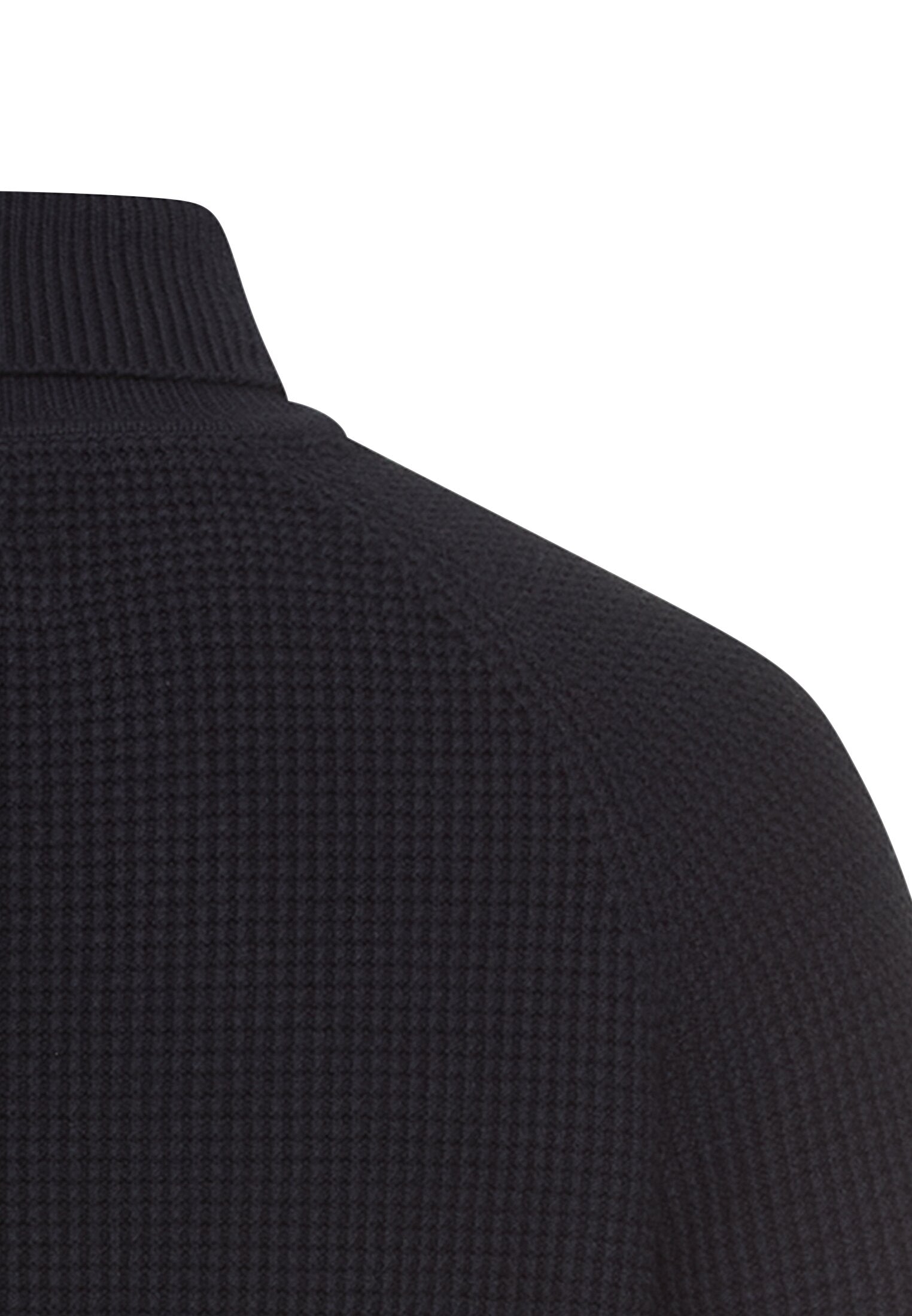 Strickpullover mit Stehkragen