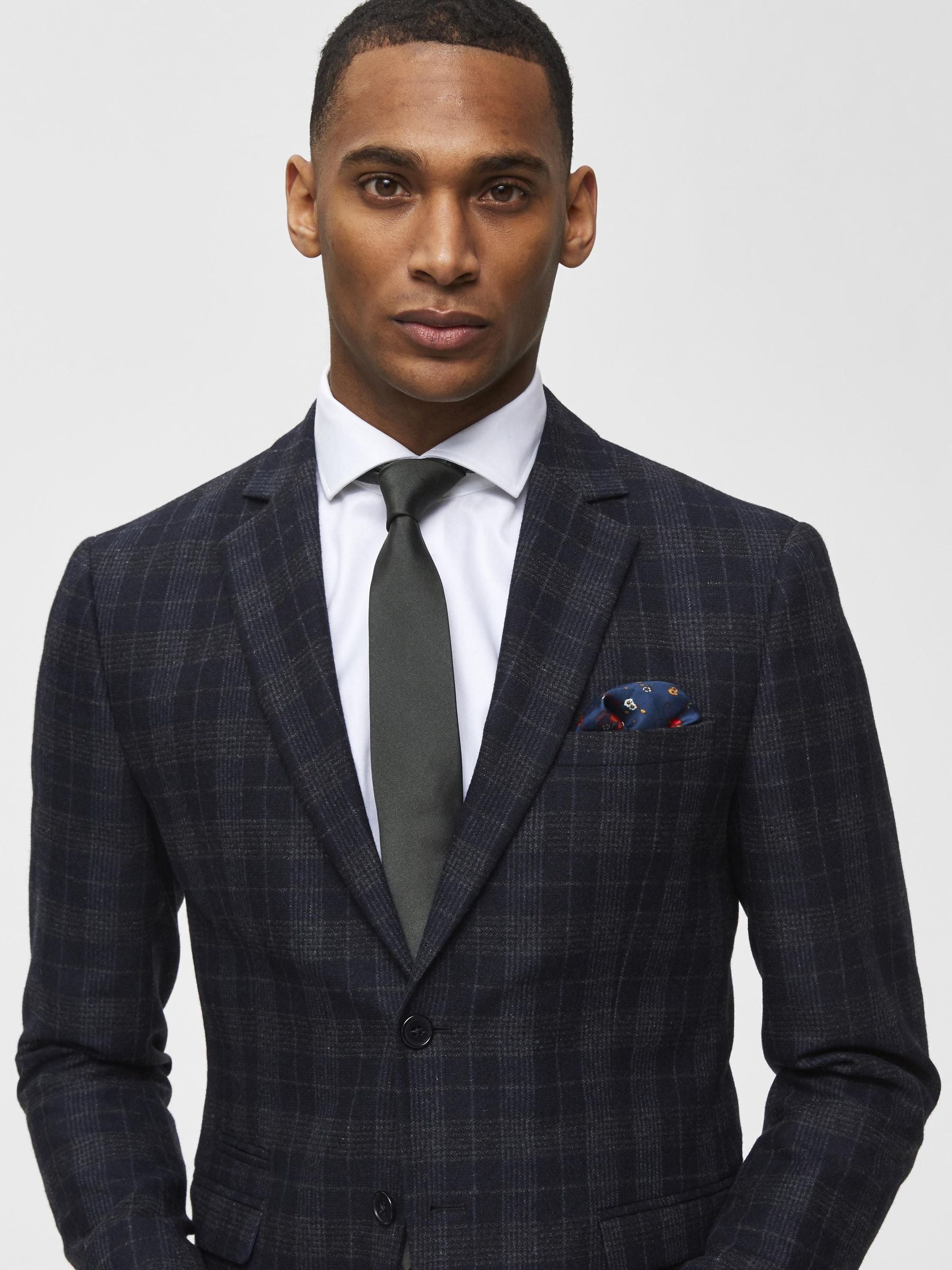 SLHNEW PLAIN TIE 7CM NOOS B