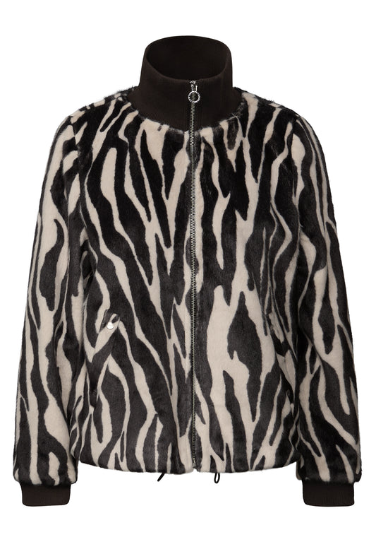 Fake Fur Zebra Blouson