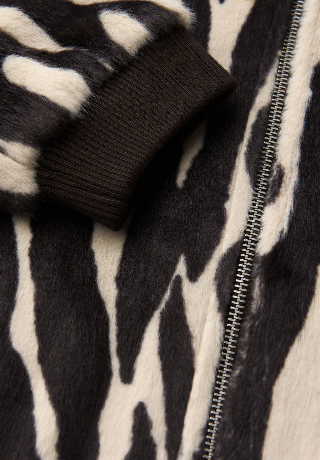 Fake Fur Zebra Blouson