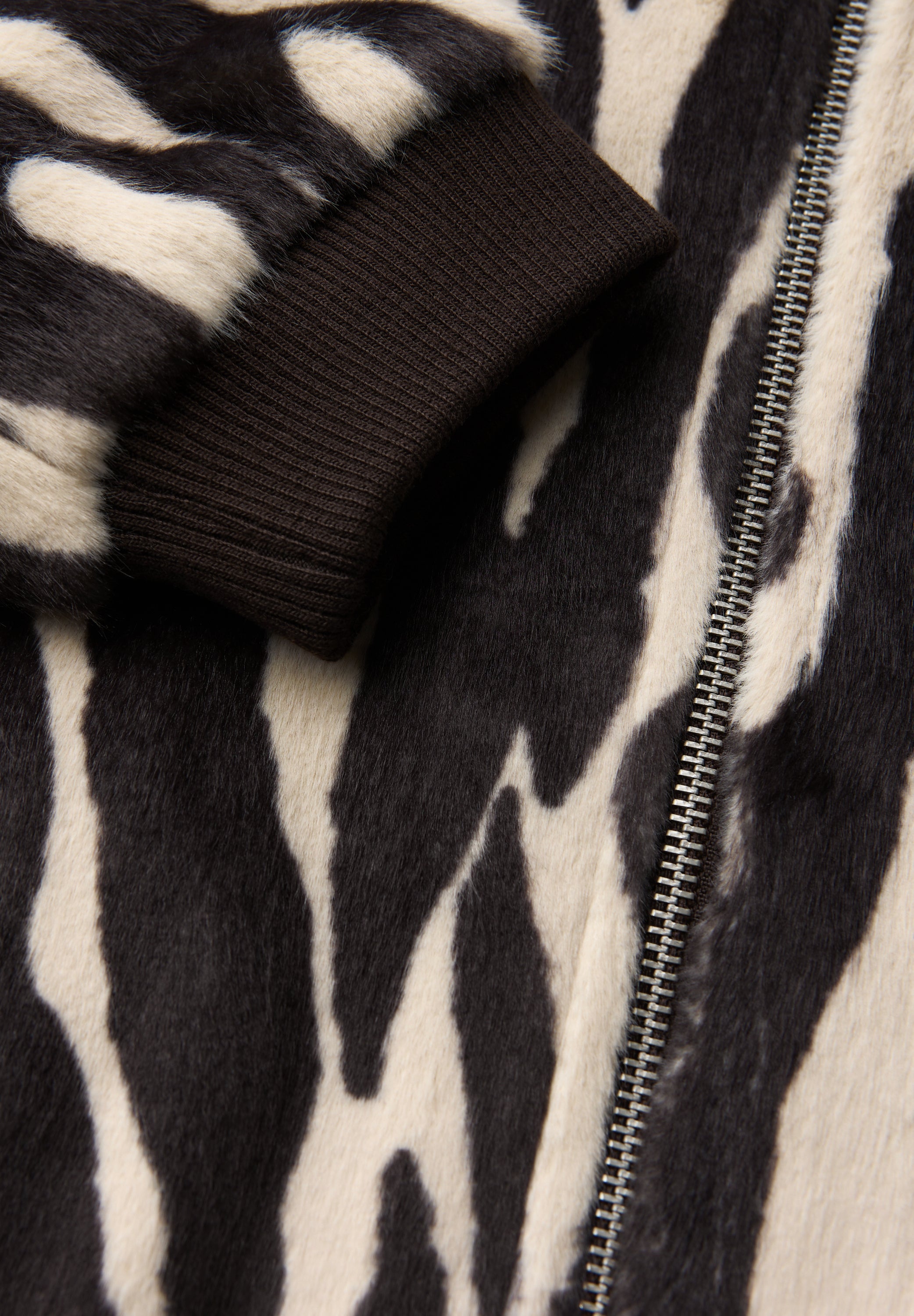 Fake Fur Zebra Blouson