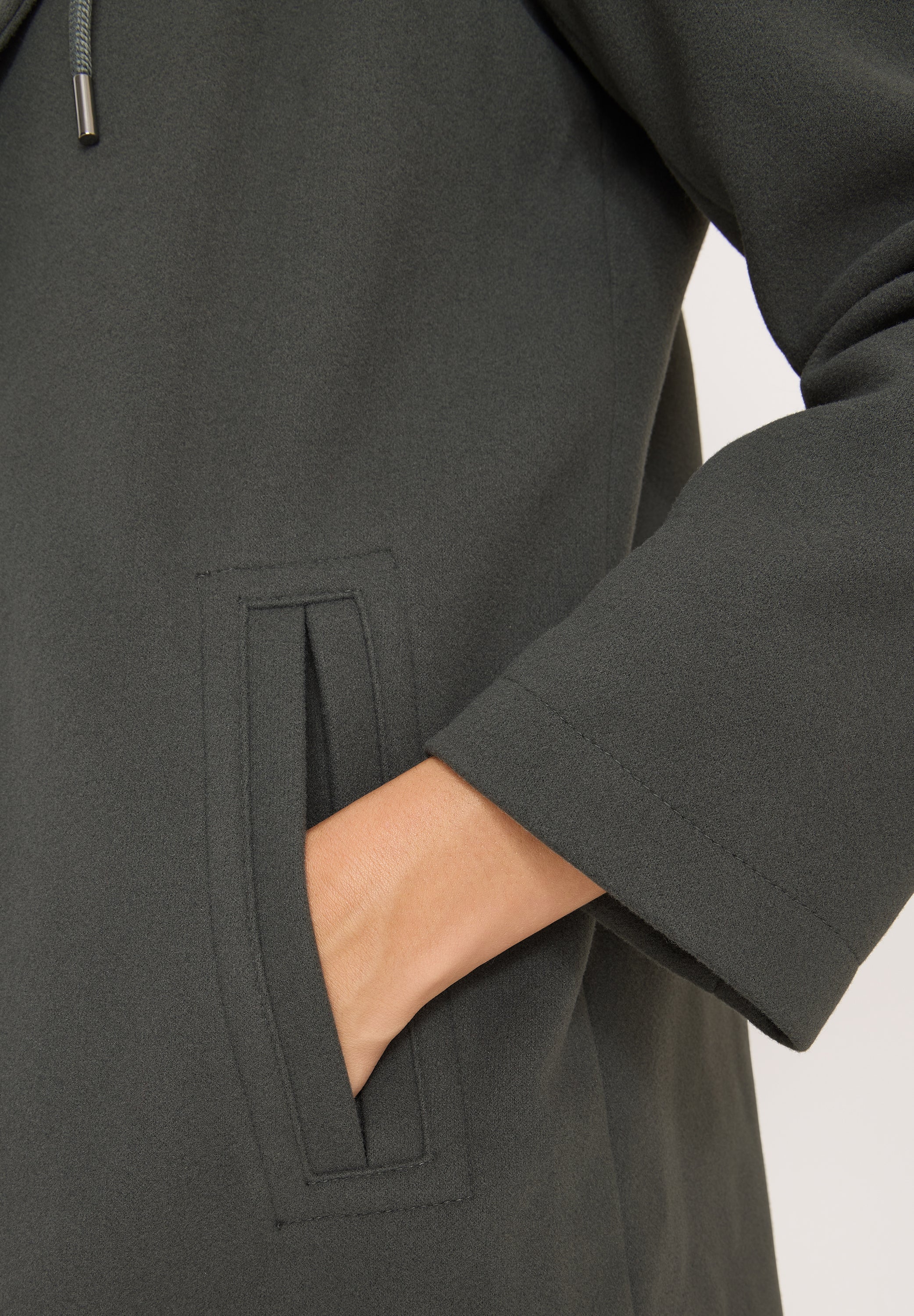 Mantel mit Teddy Inlay