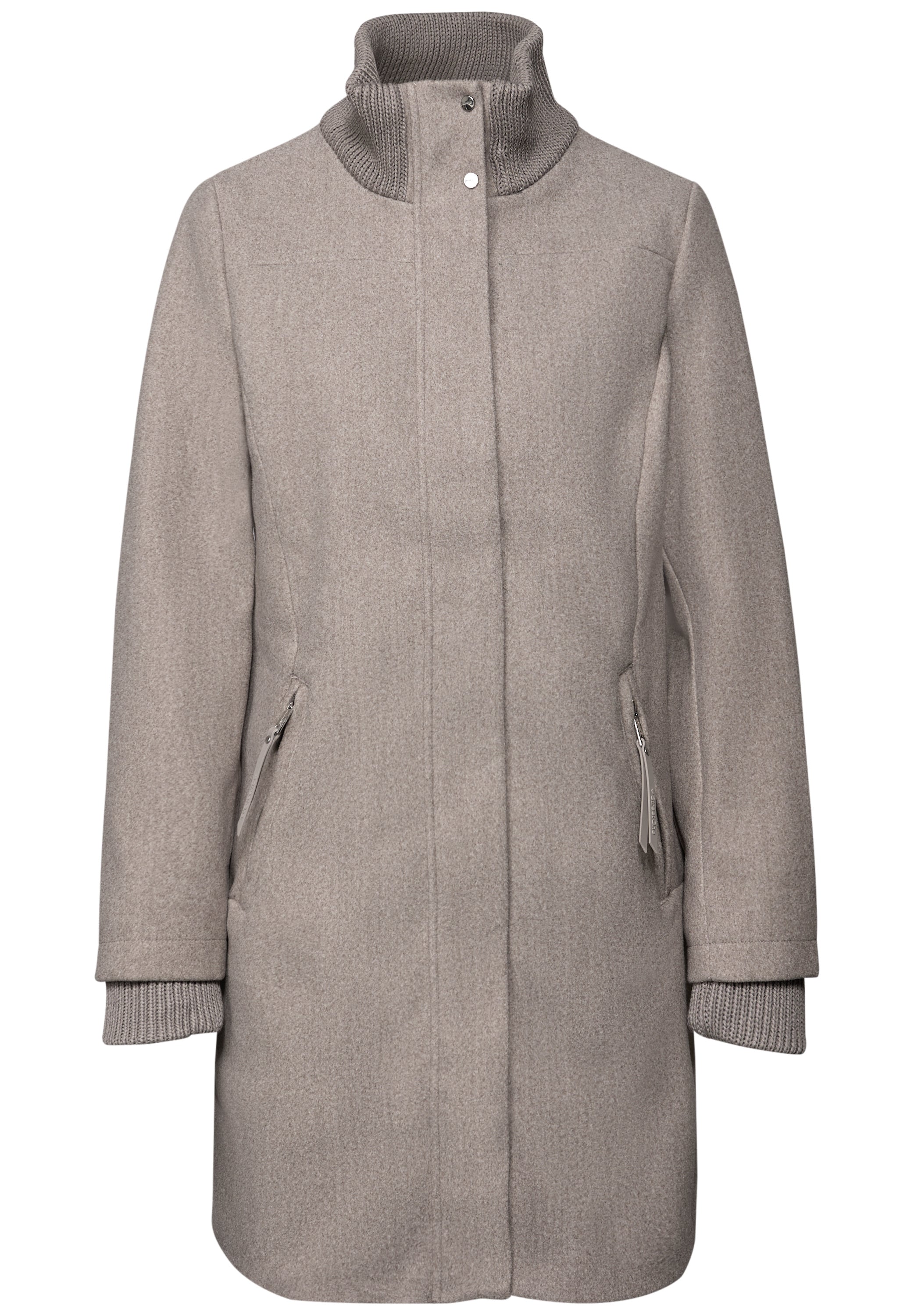 Mantel mit Strickdetails