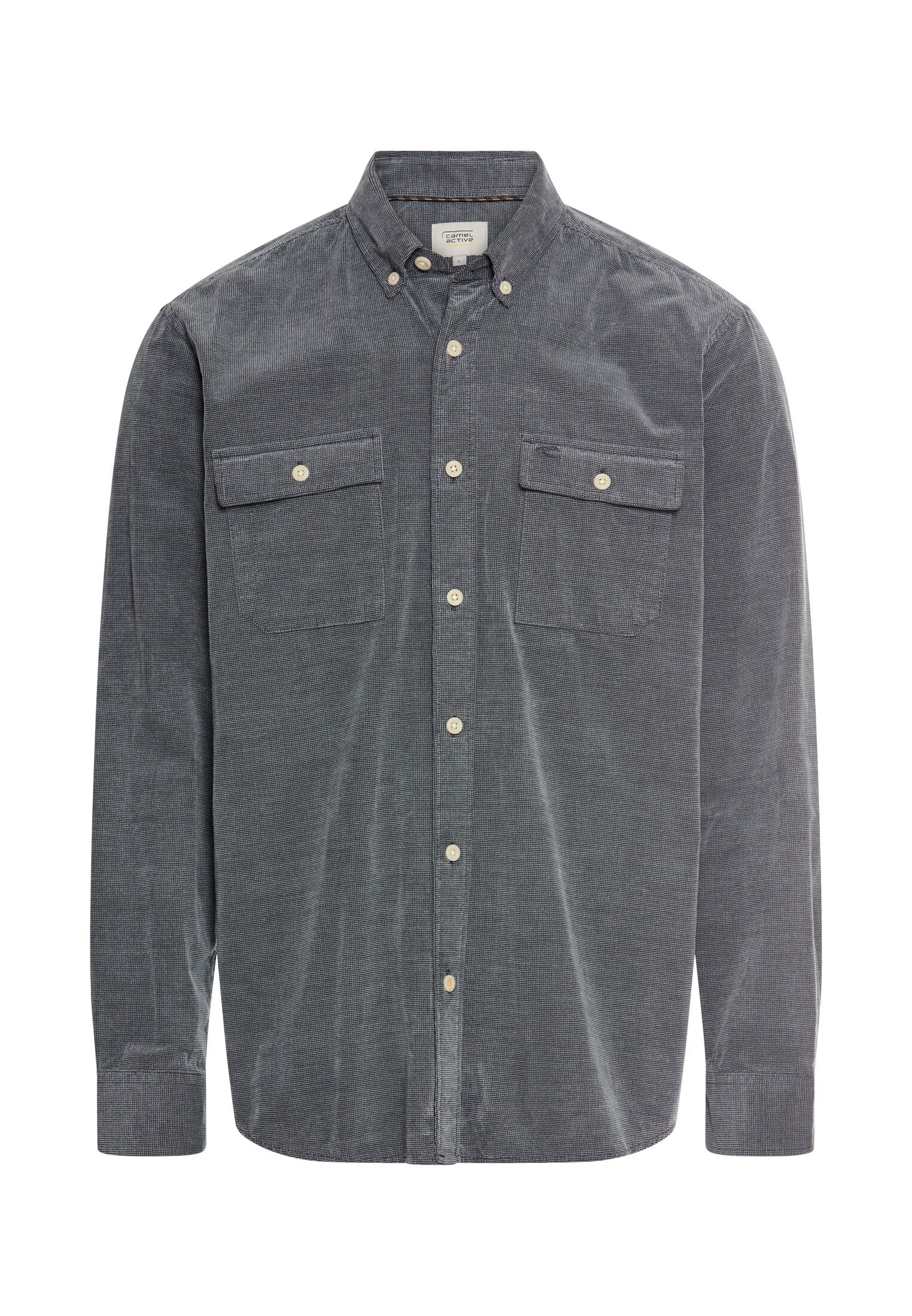 Langarmhemd mit aufgesetzten Taschen