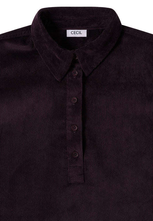 Cordkleid in Unifarbe