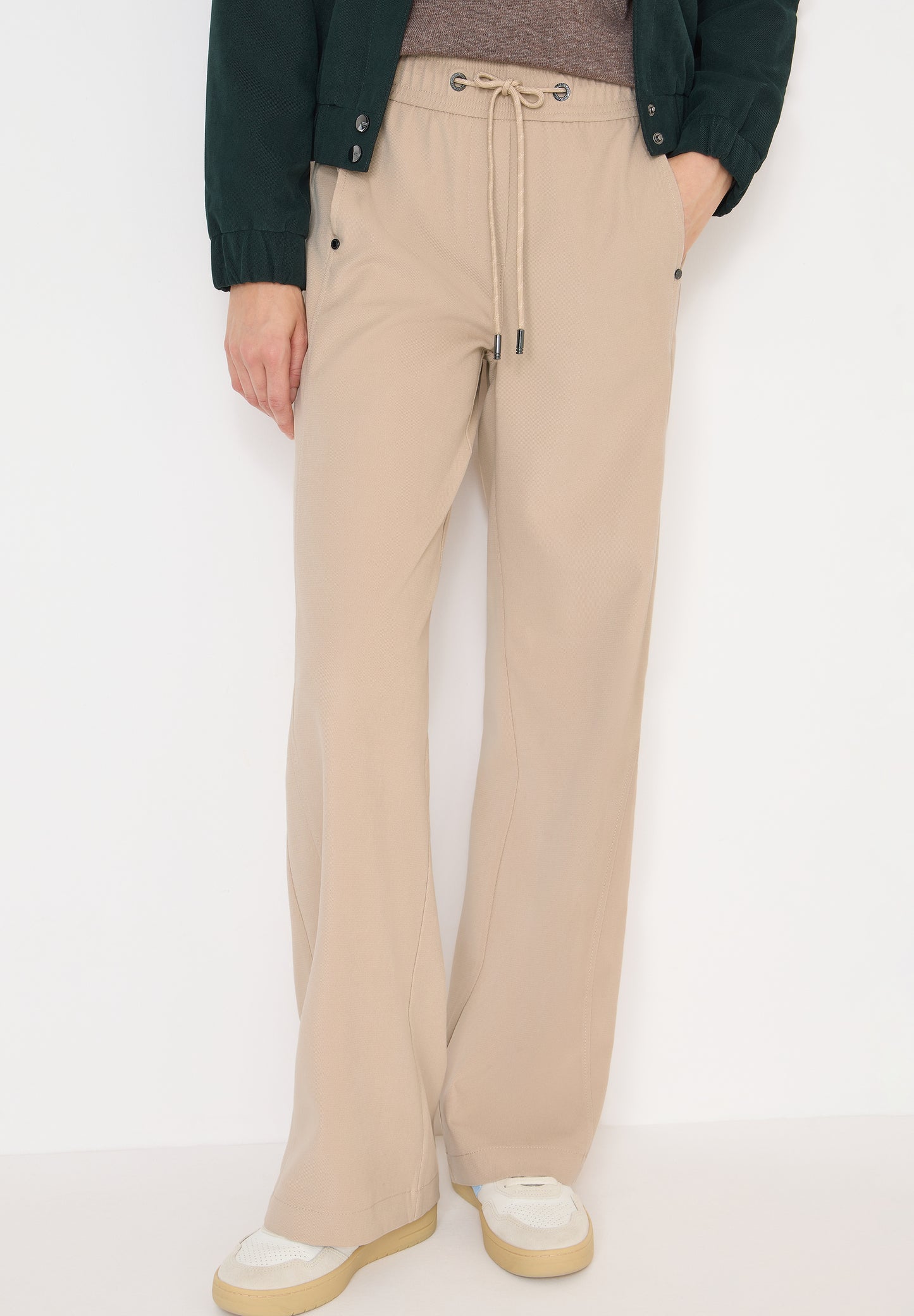 Wide Leg Twill Hose
