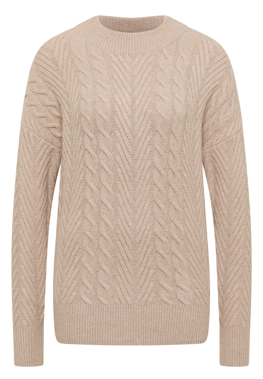 Pullover mit Zopfmuster