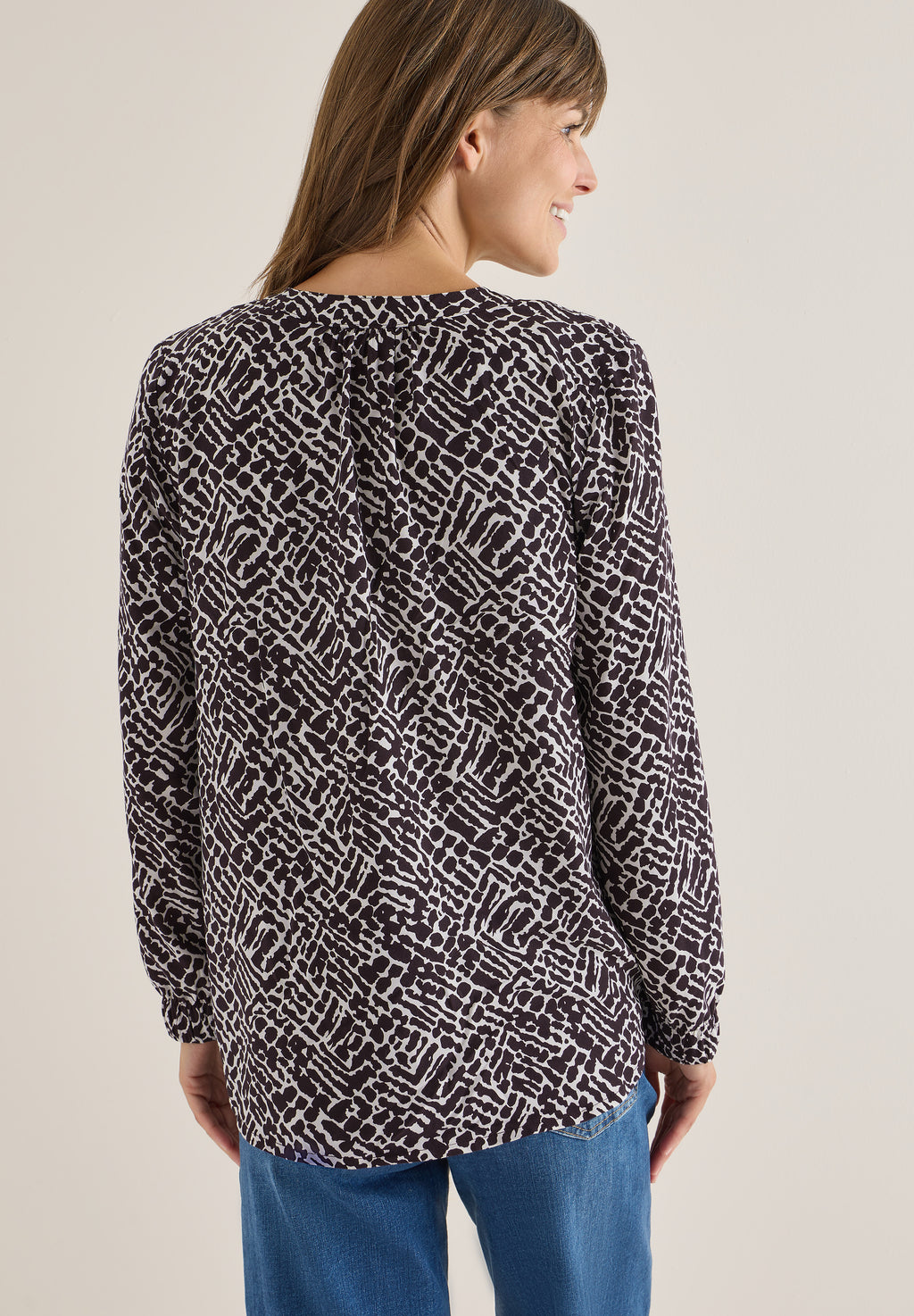 Gemusterte Bluse