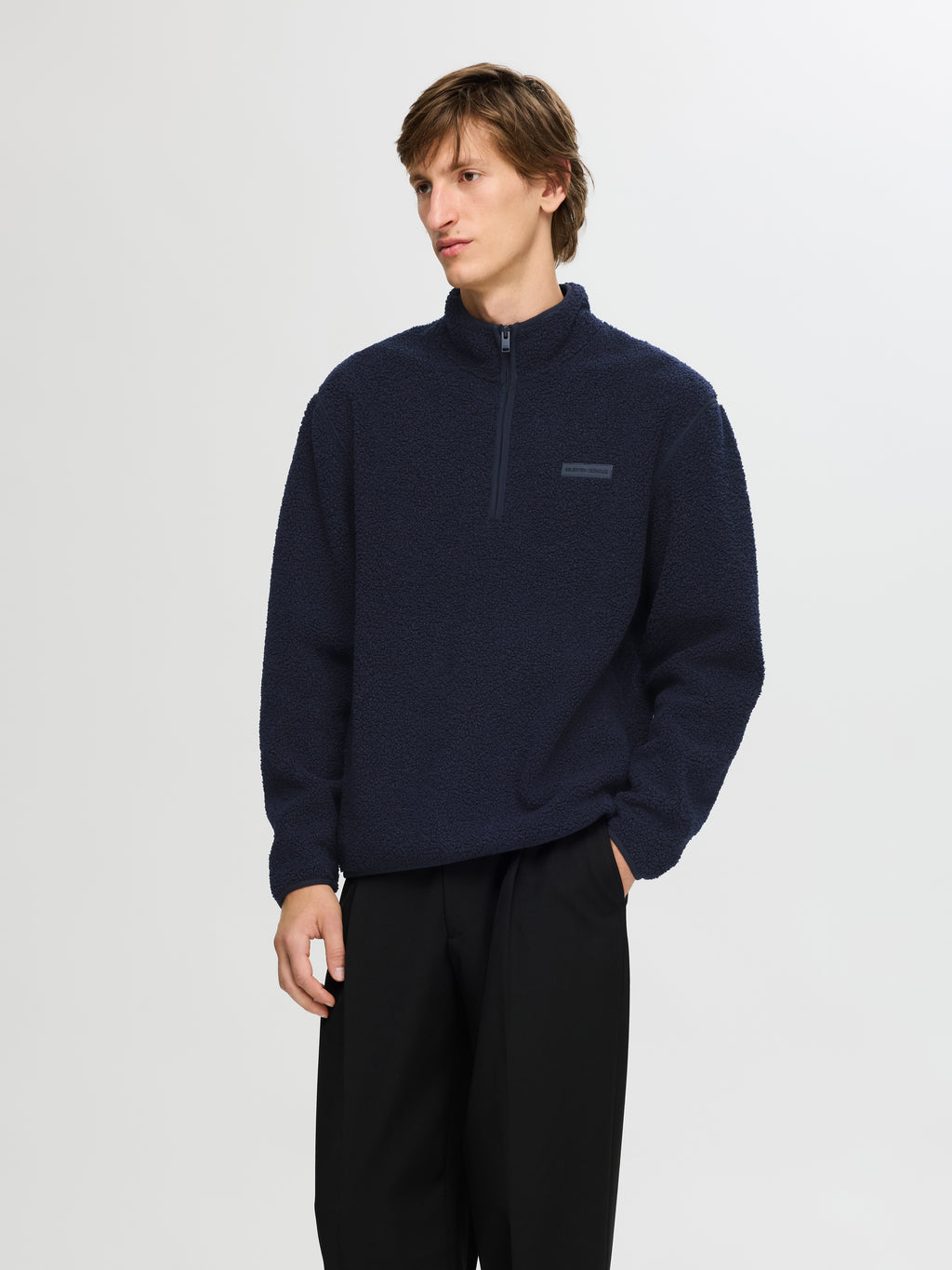 SLHSTORM FLEECE HIGH NECK SWEAT