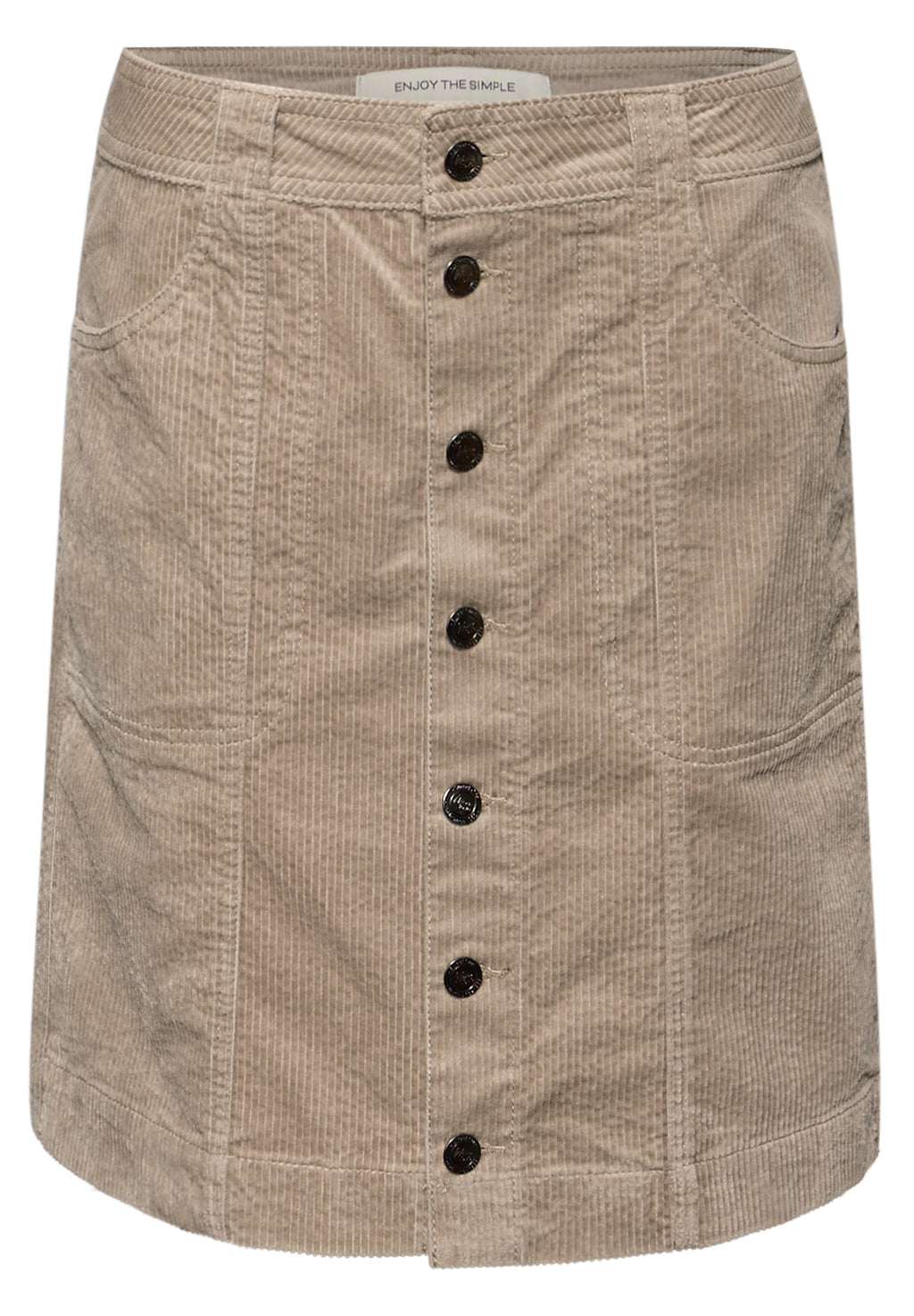 Cordrock mit Knopfleiste