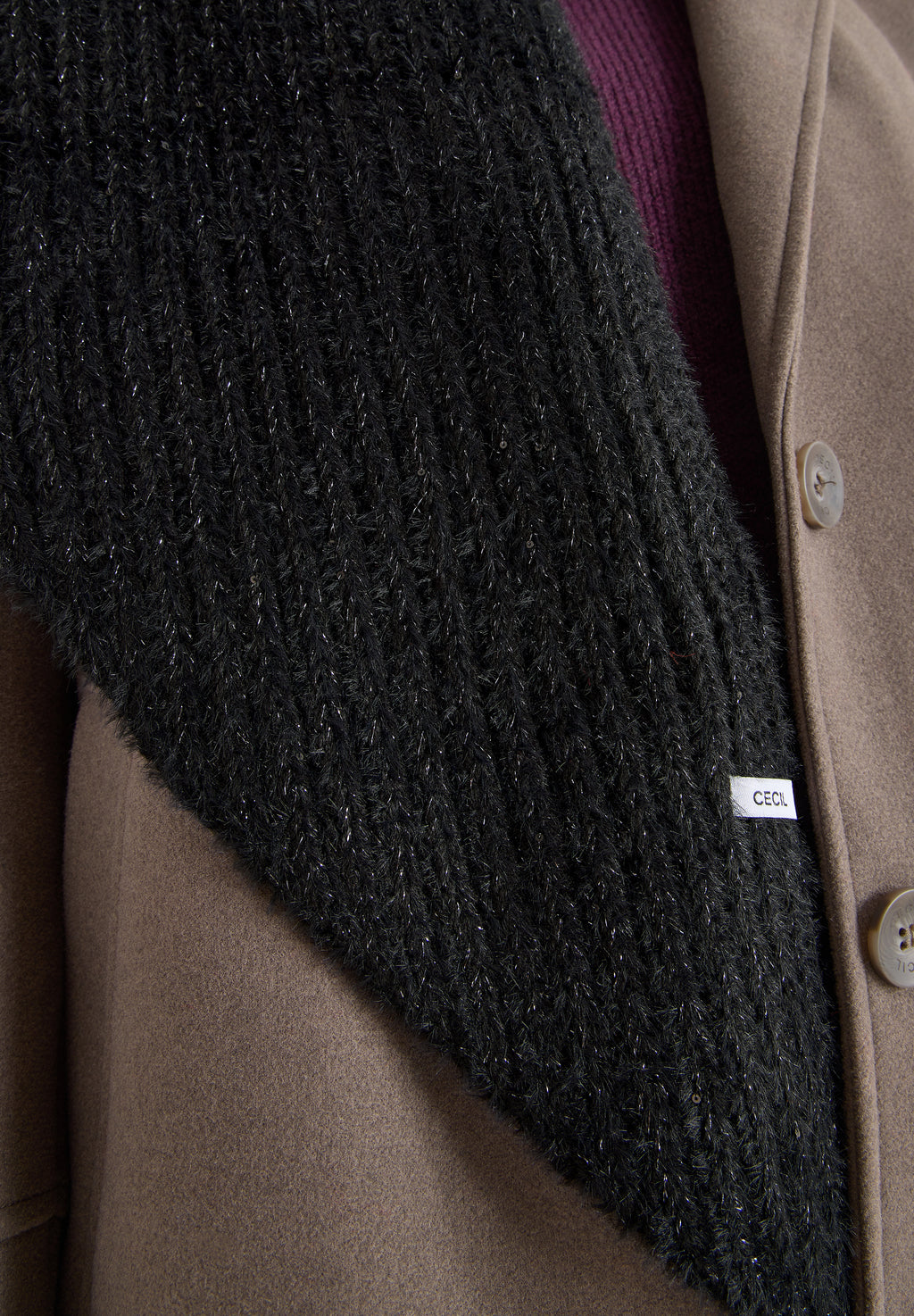 Dreieckstuch mit Glitzer