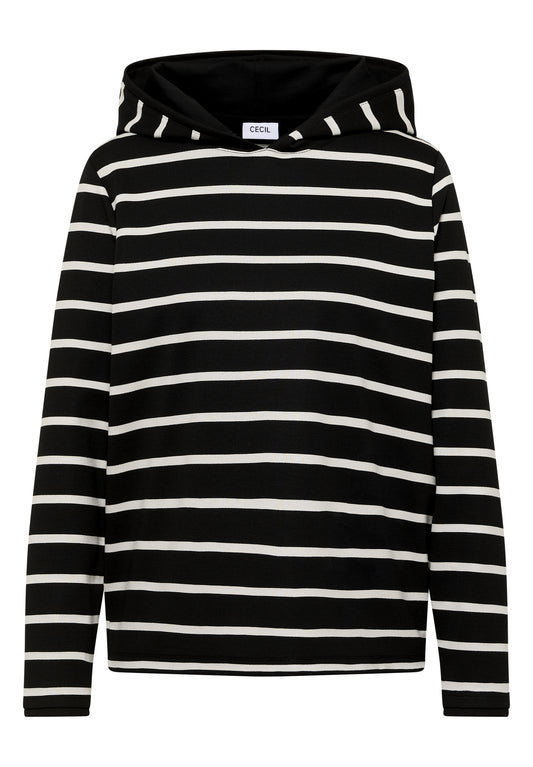 Gestreiftes Kapuzenshirt