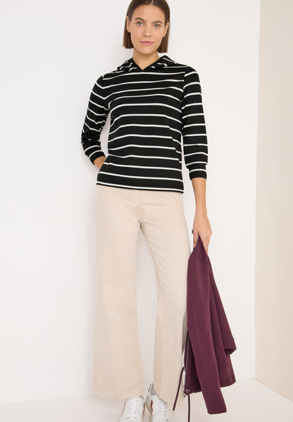 Gestreiftes Kapuzenshirt