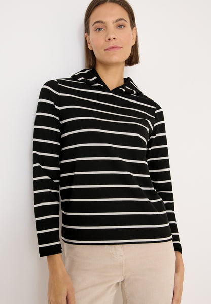 Gestreiftes Kapuzenshirt