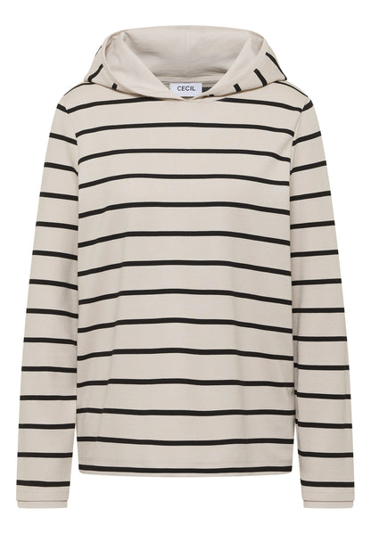 Gestreiftes Kapuzenshirt