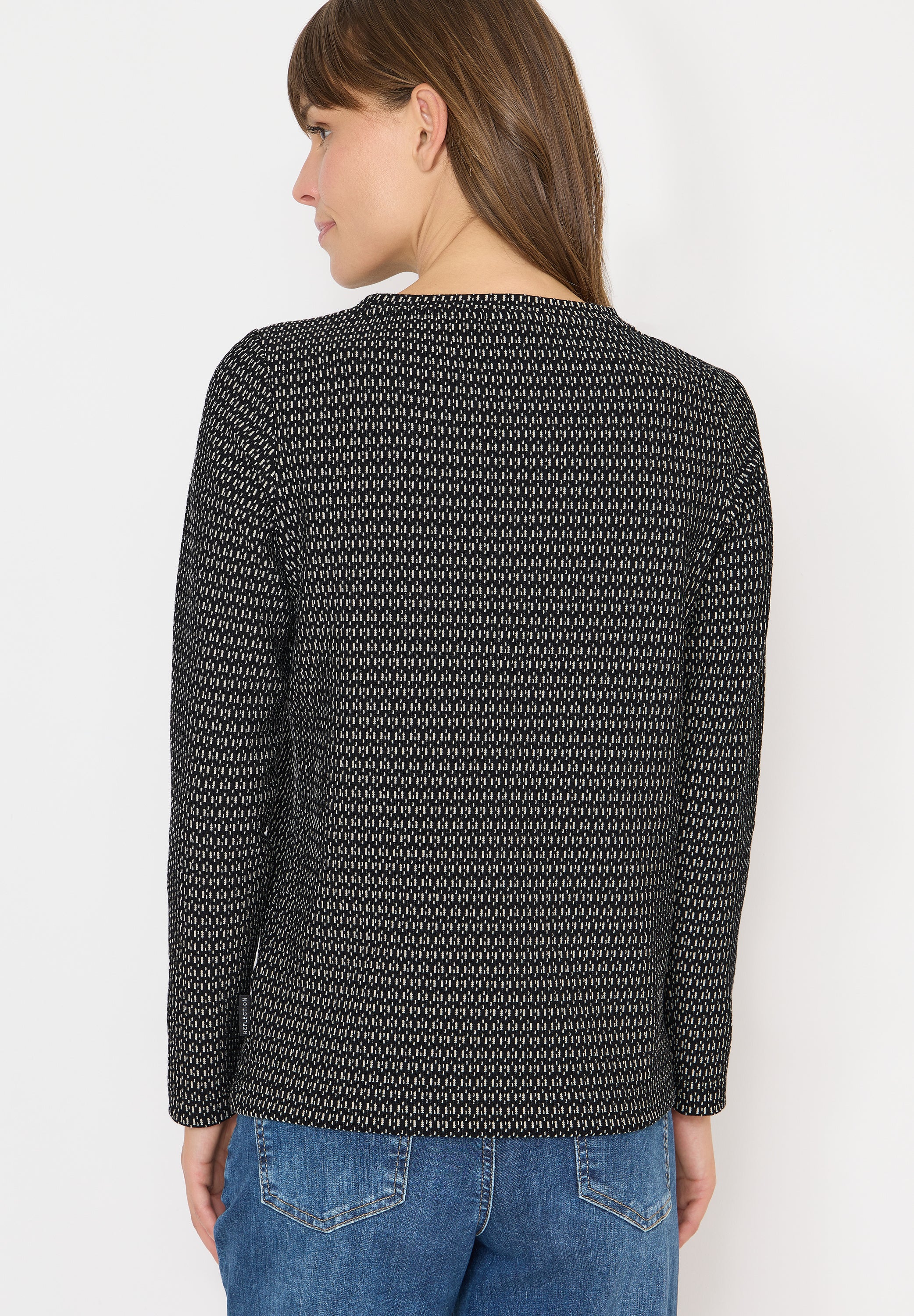 Two-Tone Strukturshirt