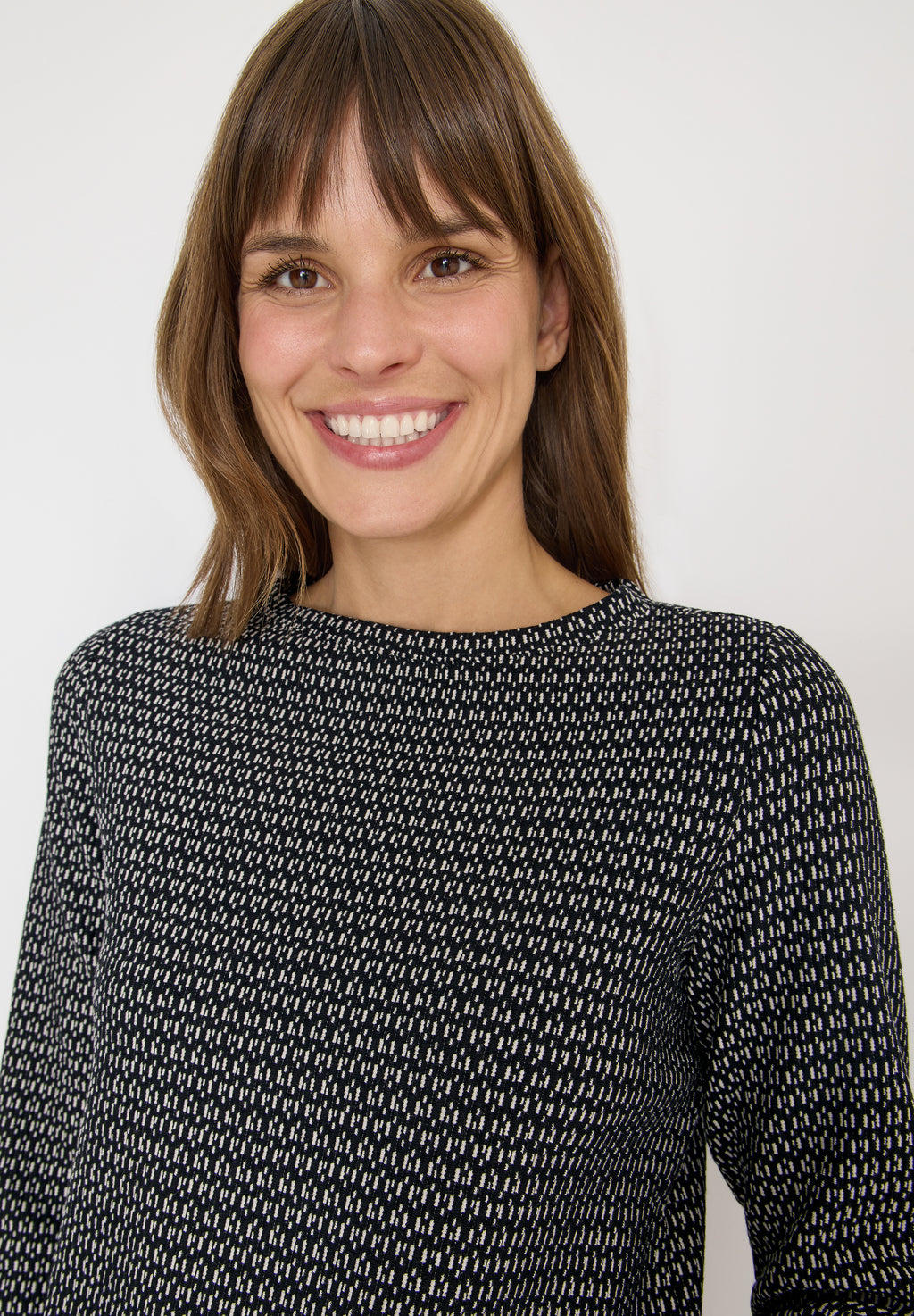 Two-Tone Strukturshirt