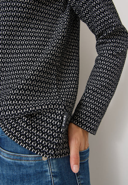 Two-Tone Strukturshirt