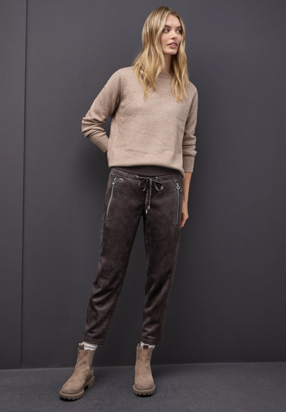 Loose Fit Velours Hose