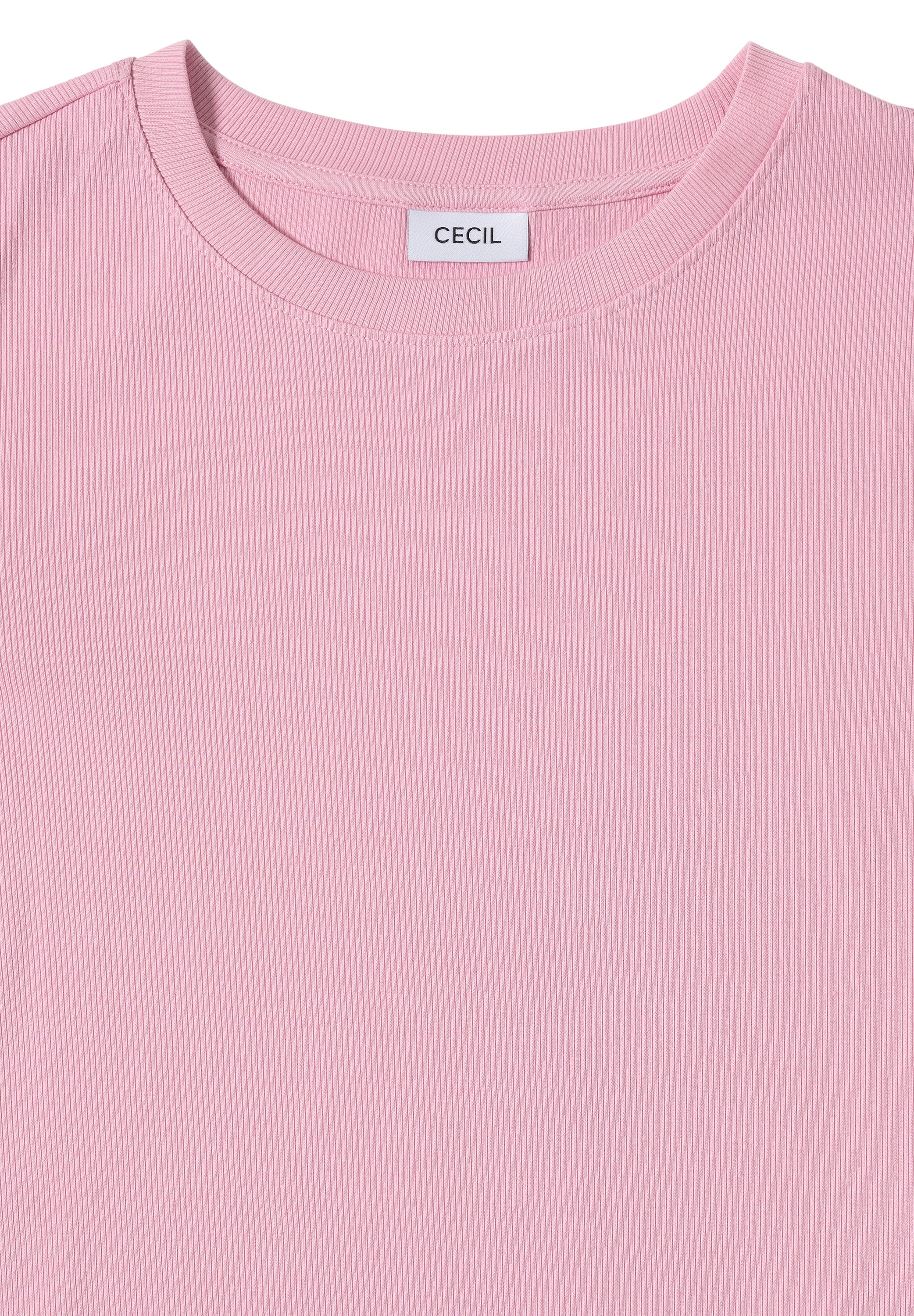 Shirt mit Rippstruktur