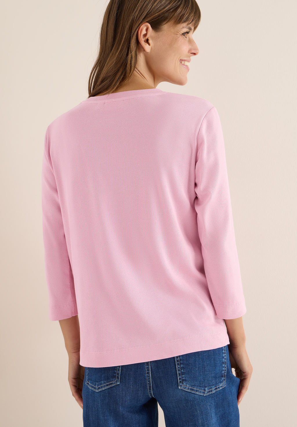 Shirt mit Rippstruktur