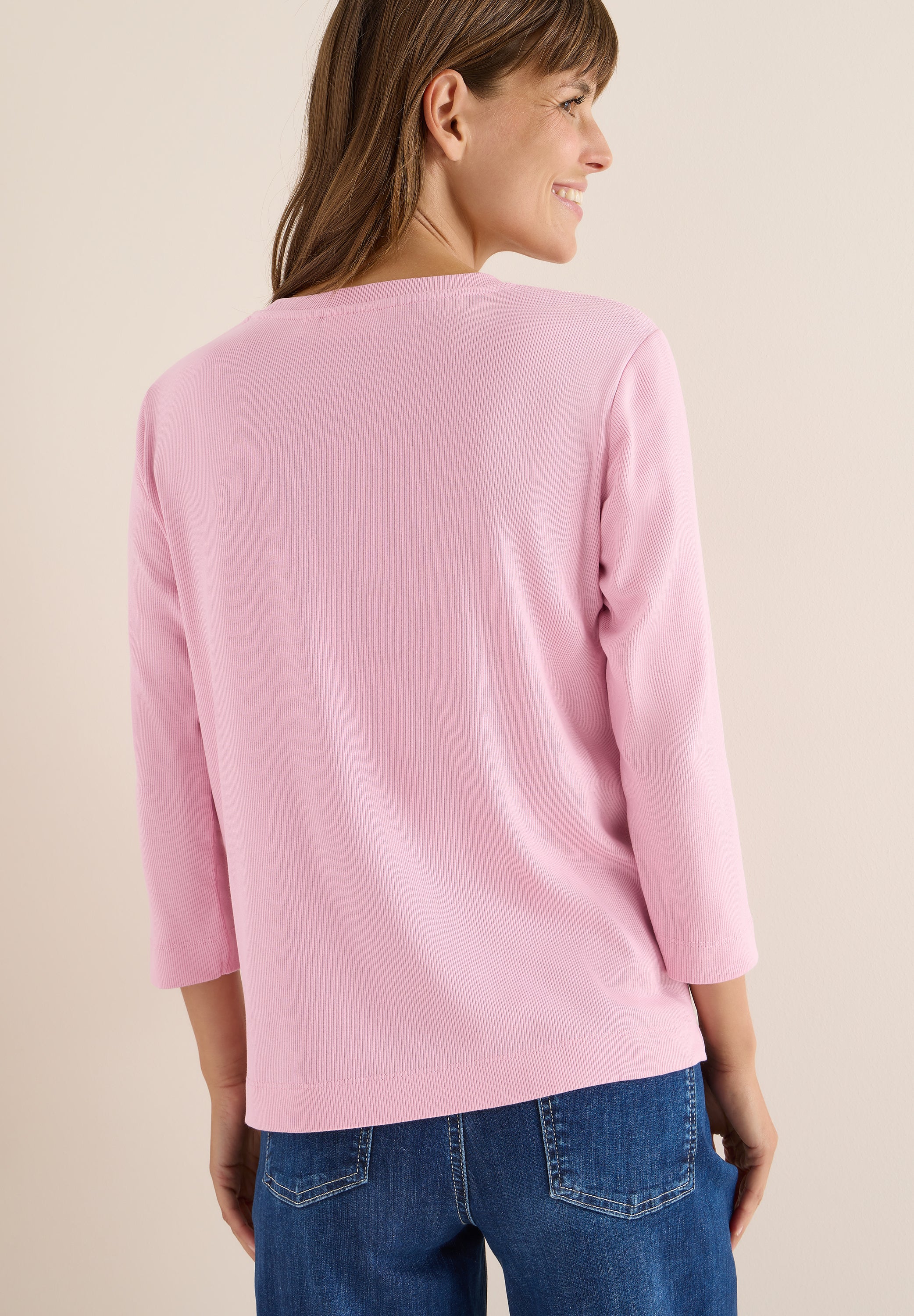 Shirt mit Rippstruktur