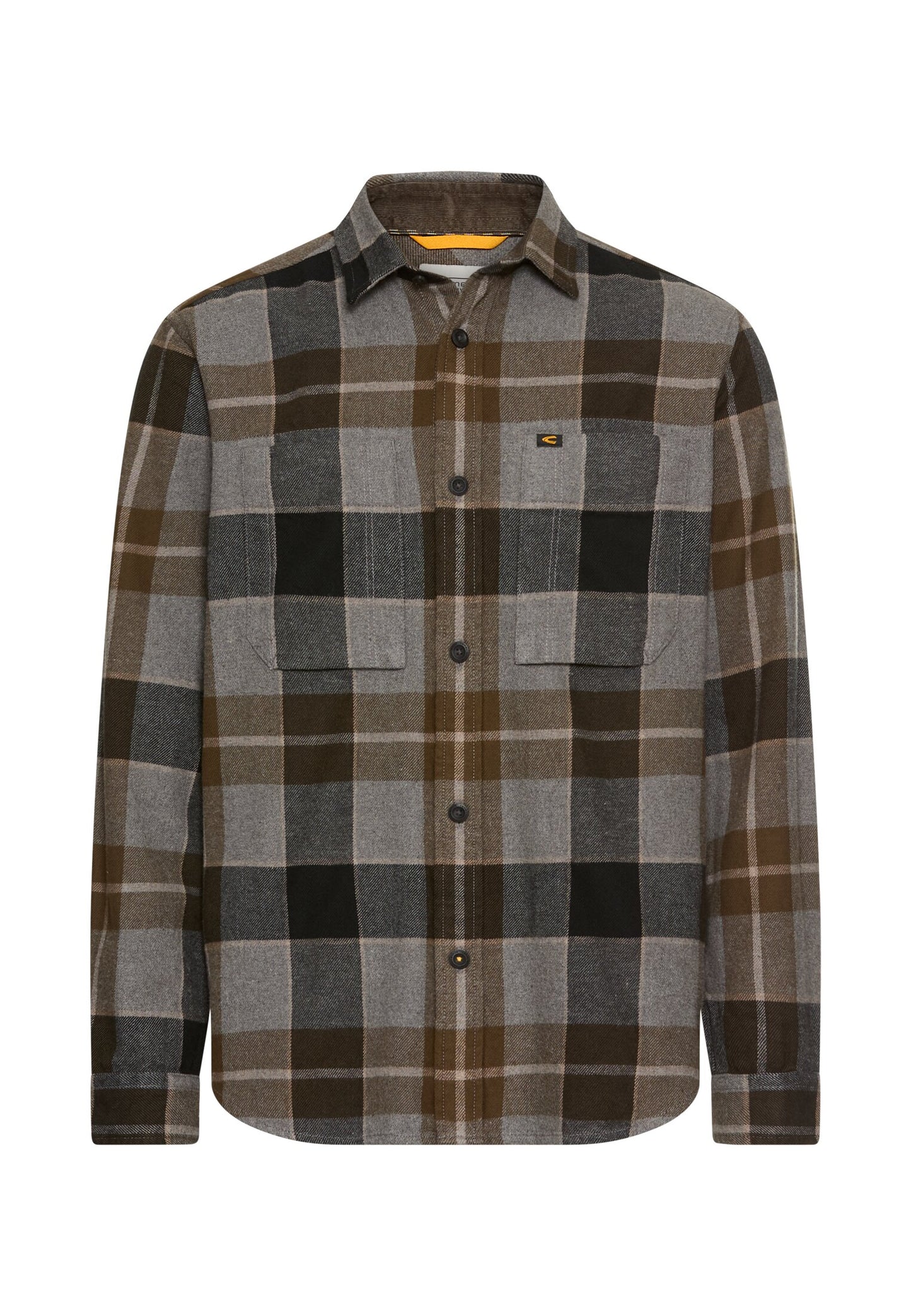 Flanellhemd mit Kontrastdetails und Brusttaschen