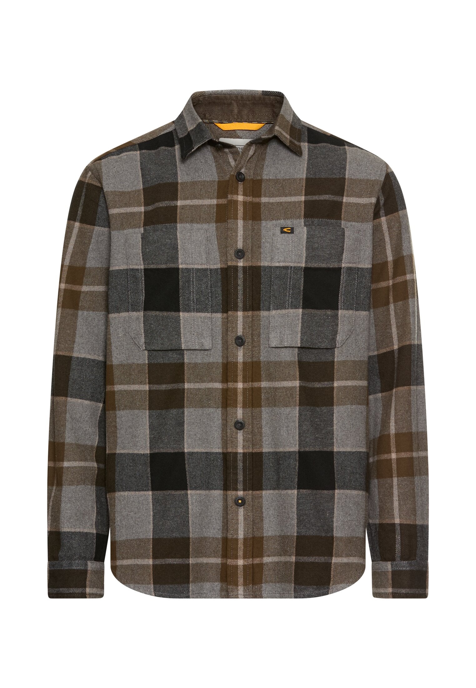 Flanellhemd mit Kontrastdetails und Brusttaschen