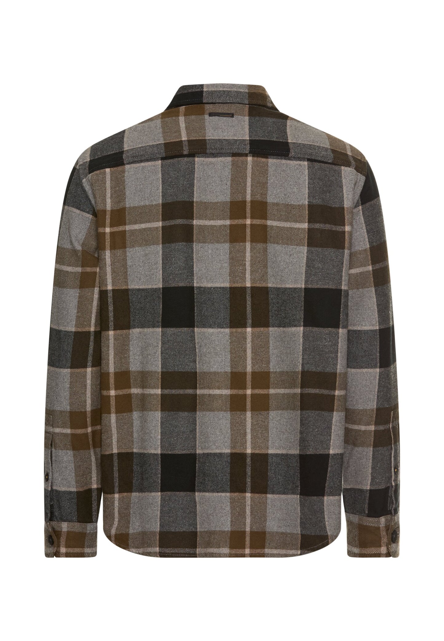 Flanellhemd mit Kontrastdetails und Brusttaschen