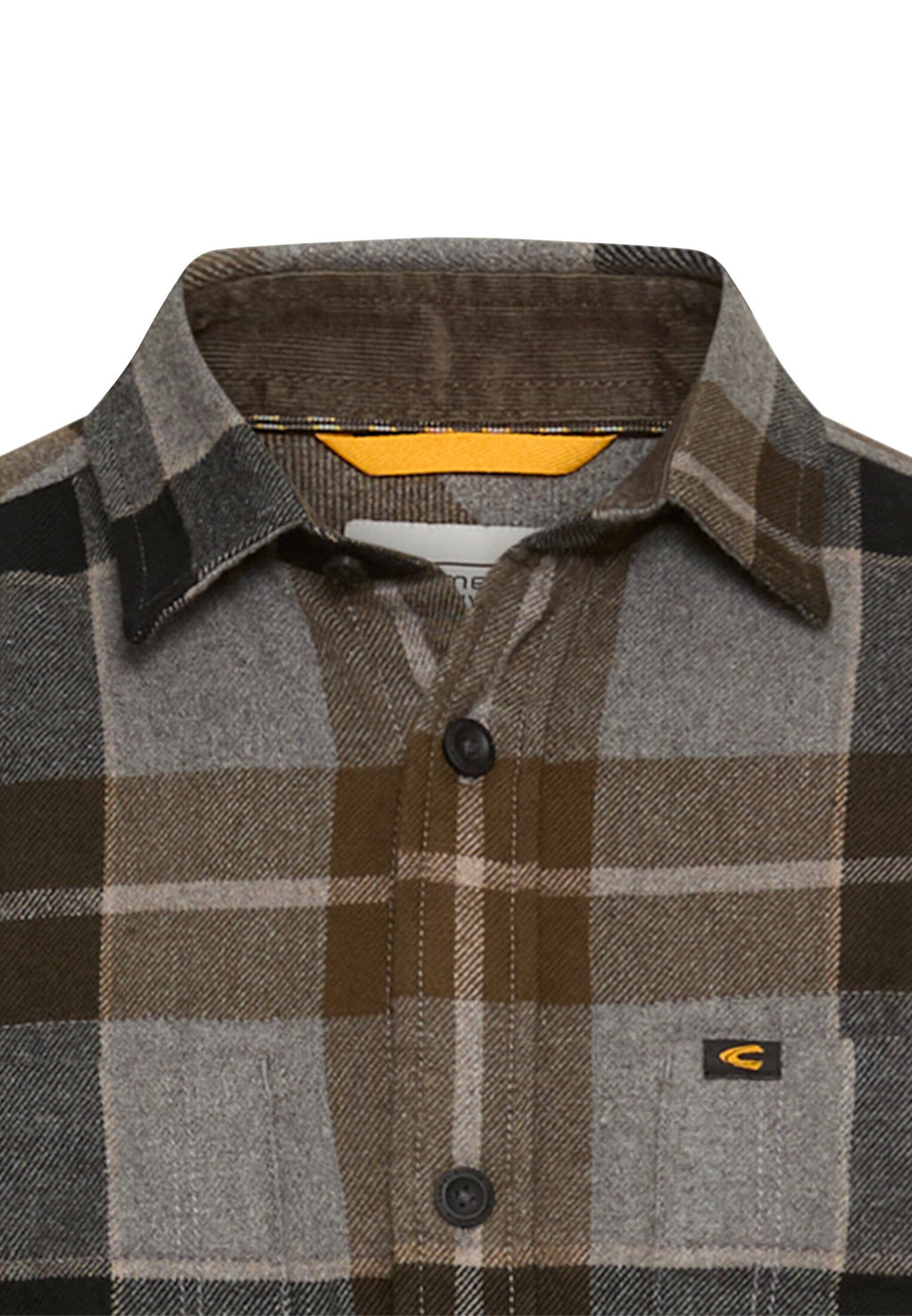 Flanellhemd mit Kontrastdetails und Brusttaschen