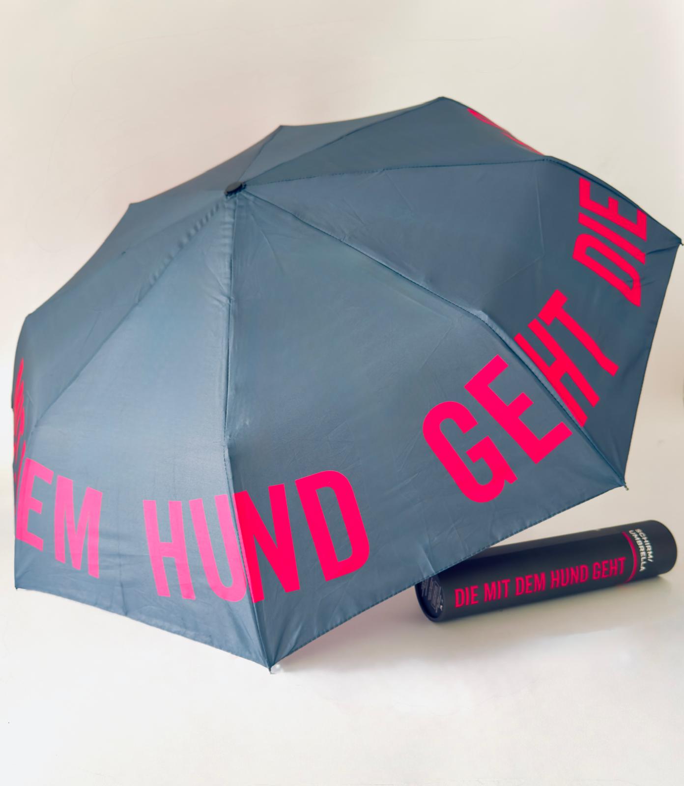 Regenschirm | Die mit dem Hund geht