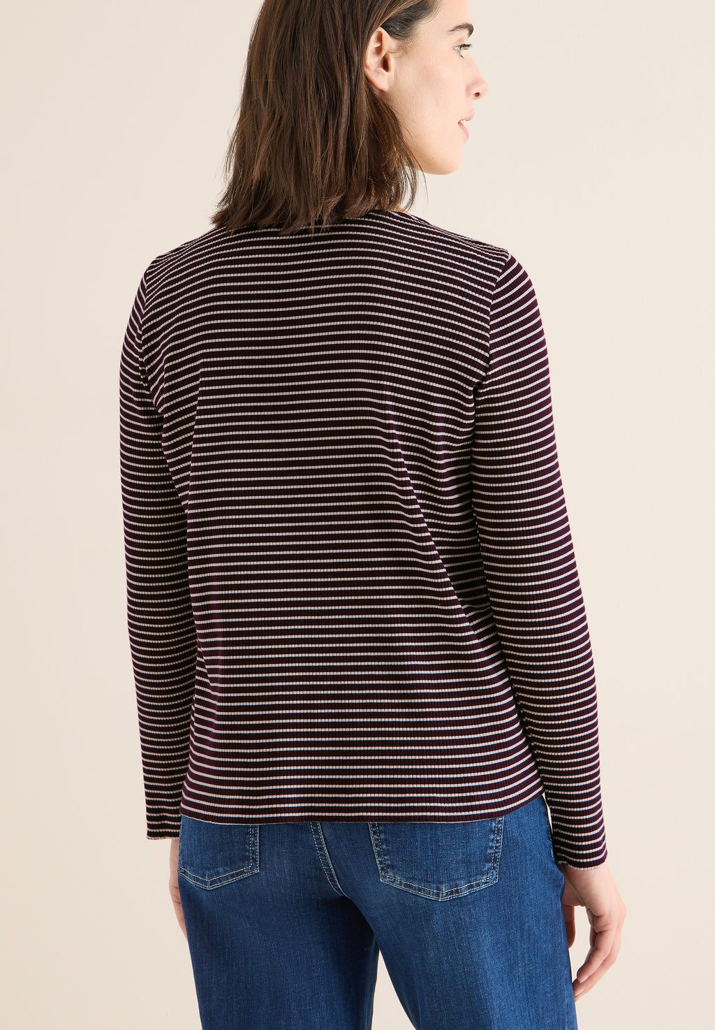 Gestreiftes Langarmshirt