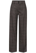 Karierte Straight Leg Hose