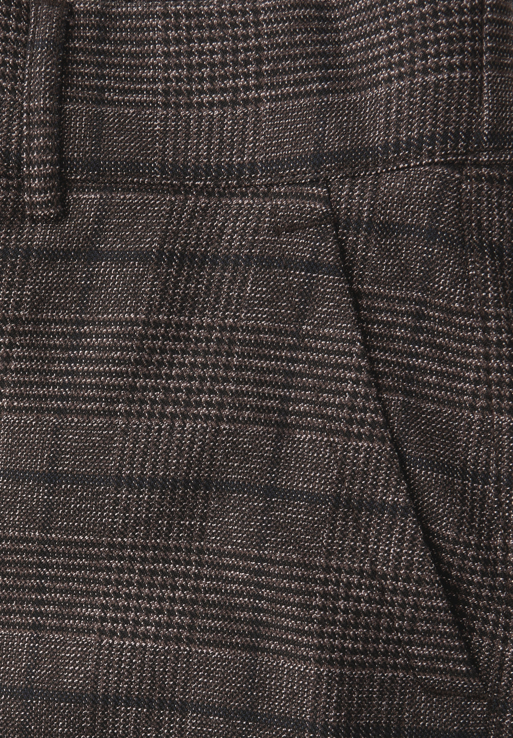 Karierte Straight Leg Hose