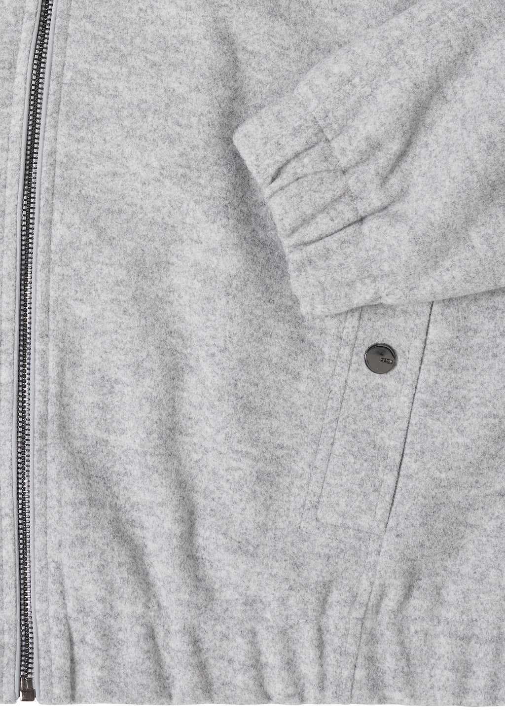 Hoodie Blouson in Wolloptik