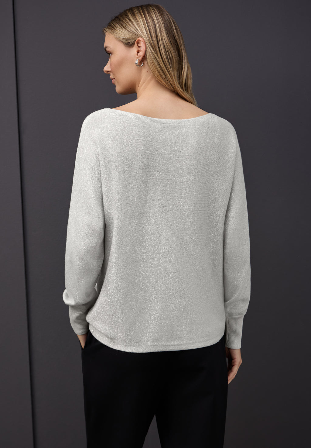 Glitzernder Dolman Pullover