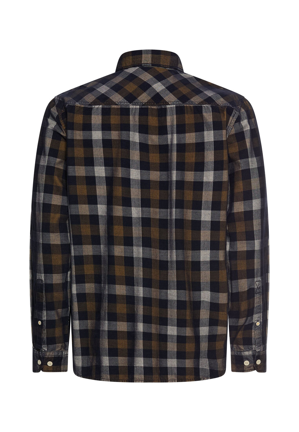 Kariertes Langarm Hemd mit Brusttasche