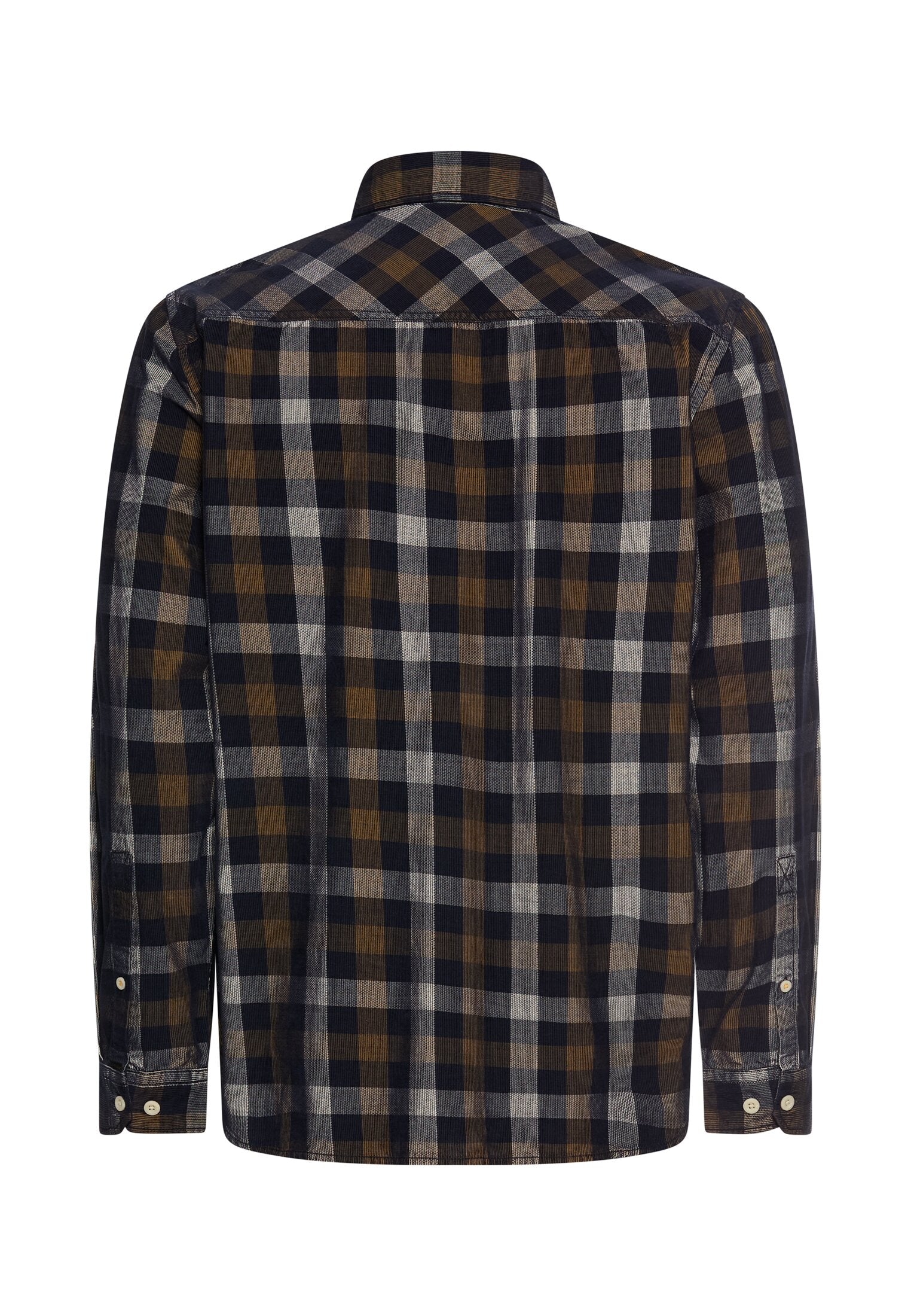 Kariertes Langarm Hemd mit Brusttasche