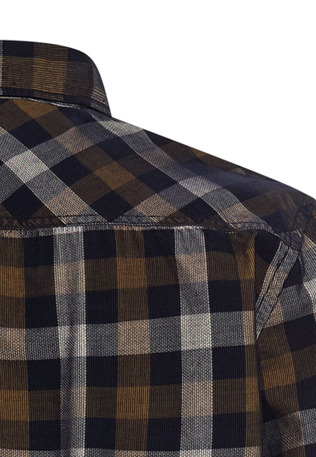 Kariertes Langarm Hemd mit Brusttasche