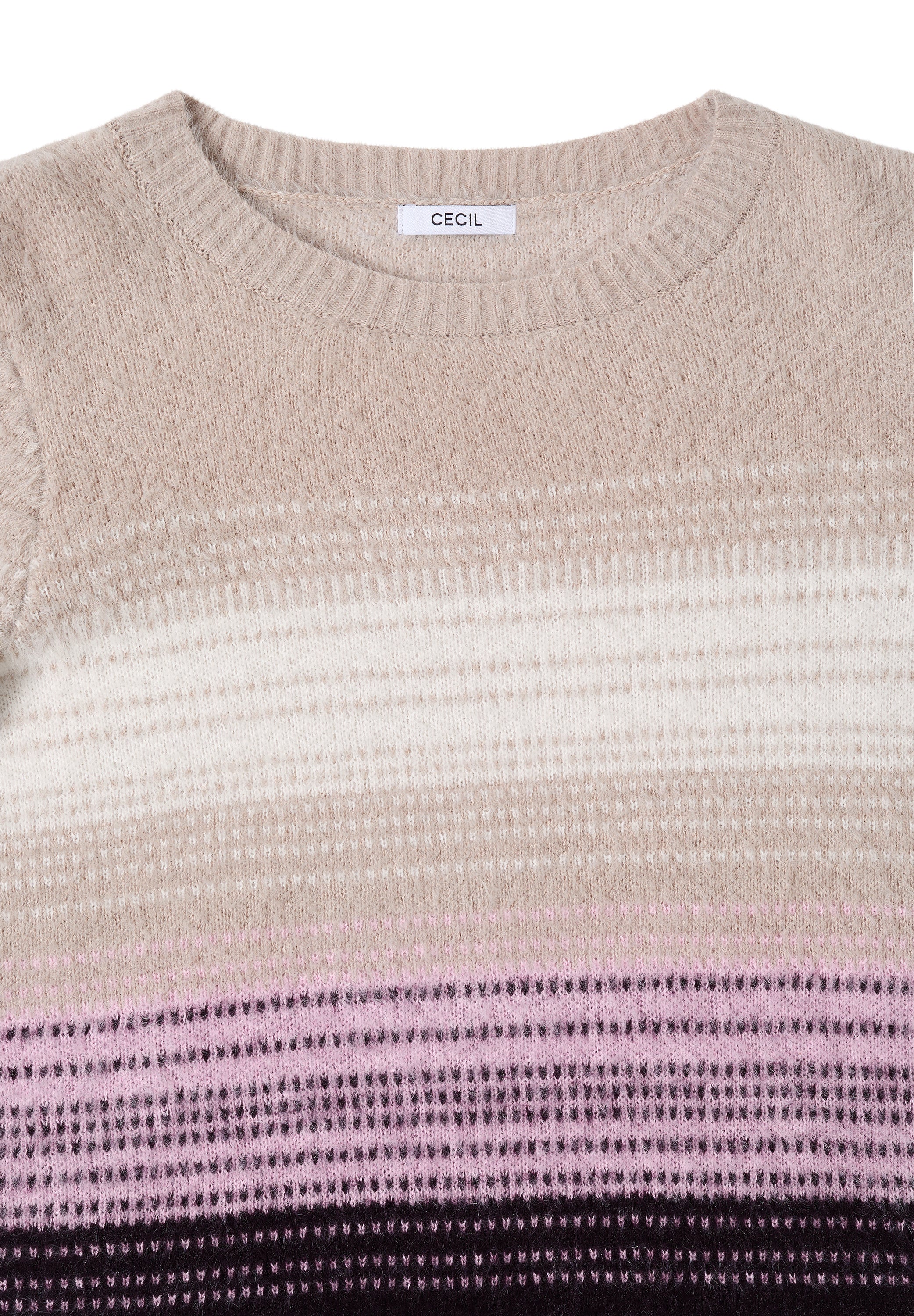 Federgarn Streifenpullover