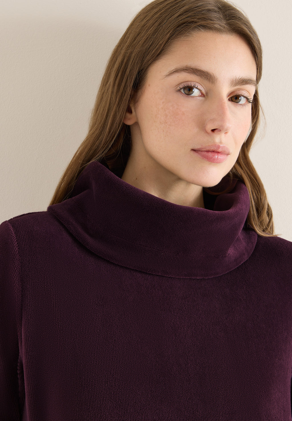 Cord Shirt mit großem Kragen