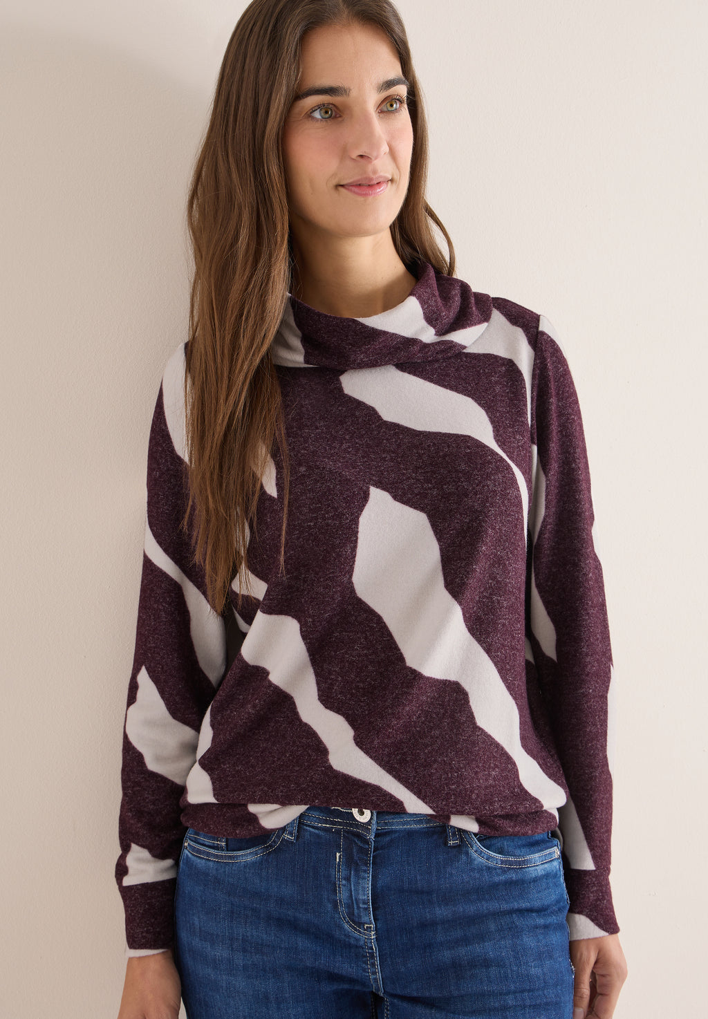 Kuscheliges Shirt mit Muster