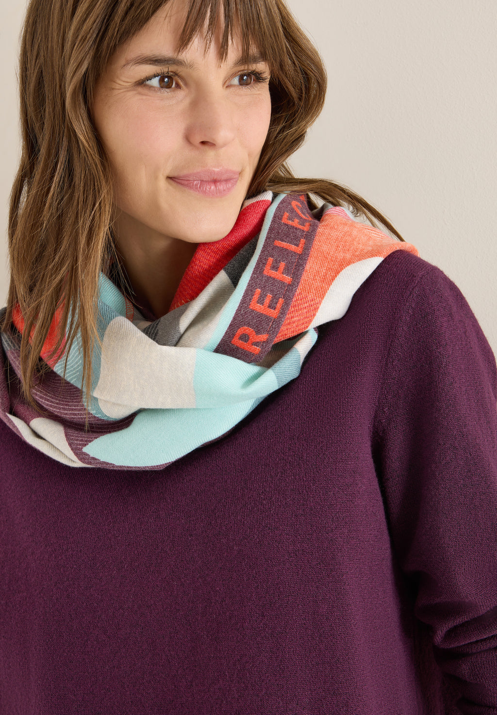 Cosy Loopschal mit Print